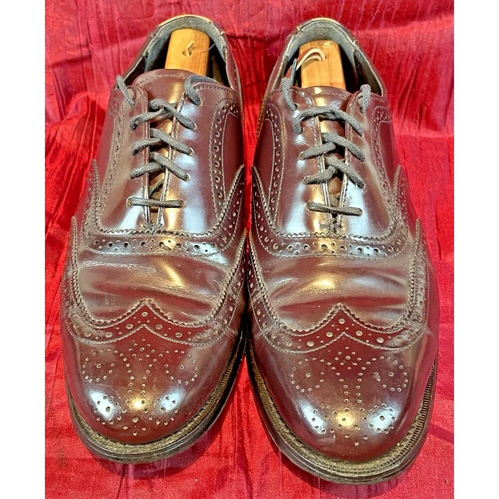 Mens Nunn Bush Codovan Leather Wingtip Oxford  Dress Shoes sz 9D